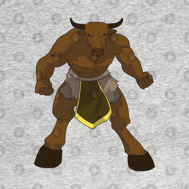 Minotaur by Sticker Steve